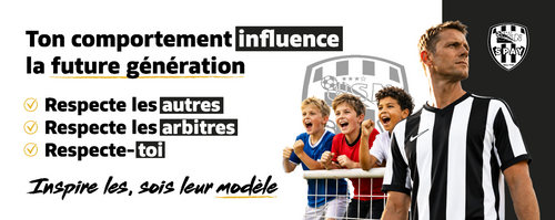 Banderole sensibilisation Joueurs – Respect en Jeu